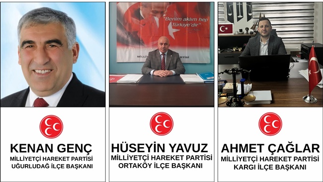 MHP’DE 3 İLÇEYE YENİ BAŞKAN ATANDI